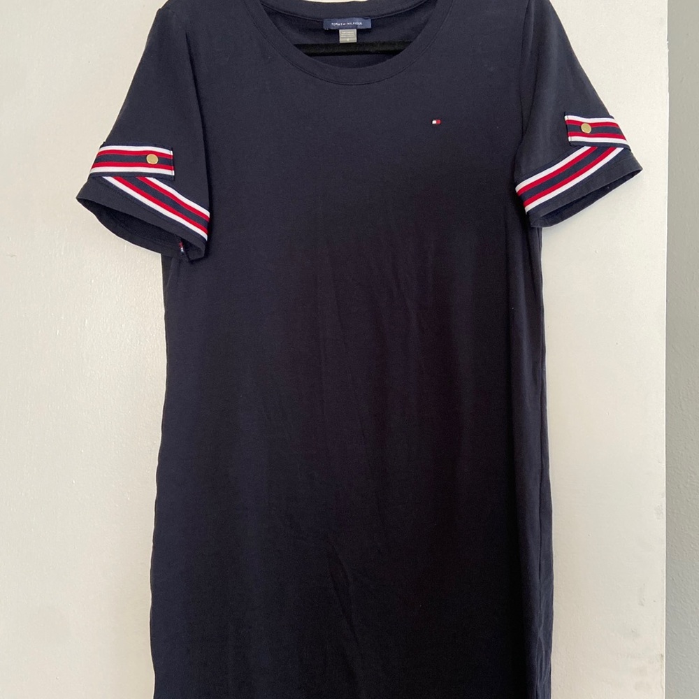 Tommy Hilfiger Women Navy Blue Crew Neck T-Shirt dress